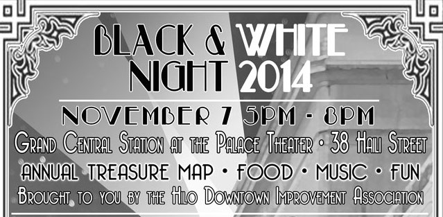Black and White Night in Hilo