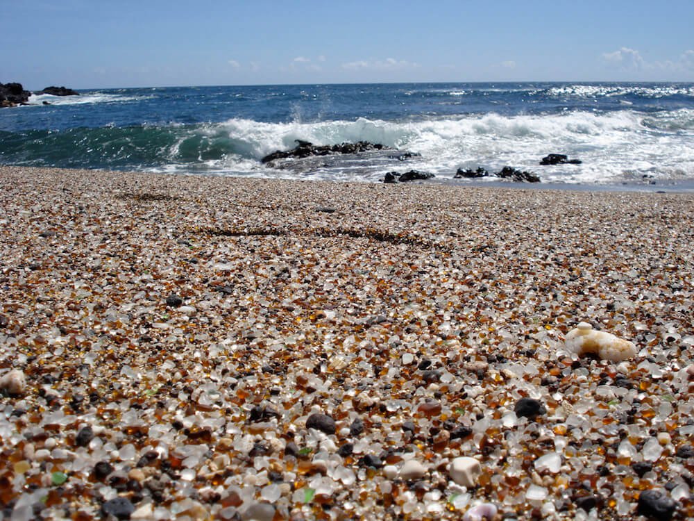 Glass Beach on Kauai